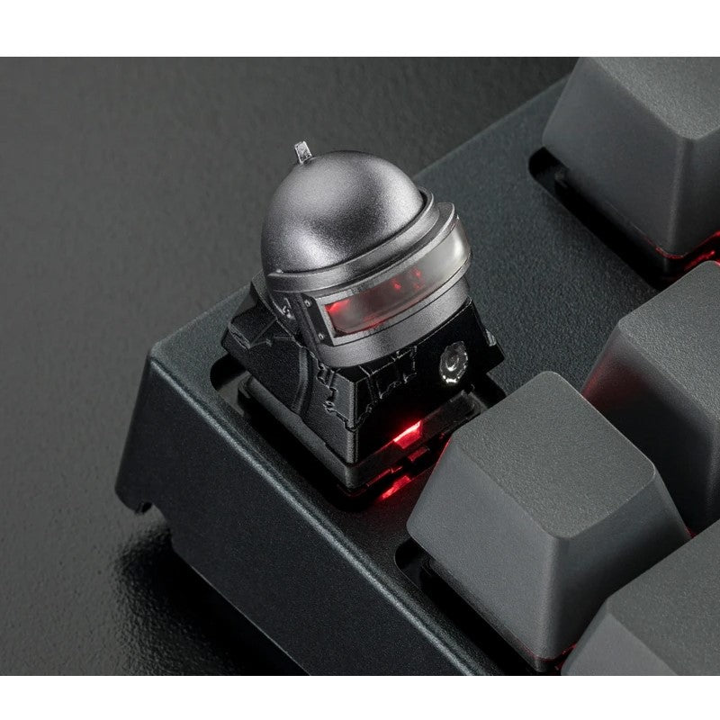 ZomoPlus Customized 3D XPLOSION Cherry MX Switches And Clones, Chicken Dinner Theme Metal Keycap With CNC Engraving (1u Size) - Black/Grey ZomoPlus Customized 3D XPLOSION Cherry MX Switches And Clones, Chicken Dinner Theme Metal Keycap With CNC Engraving (1u Size) - Black/Grey